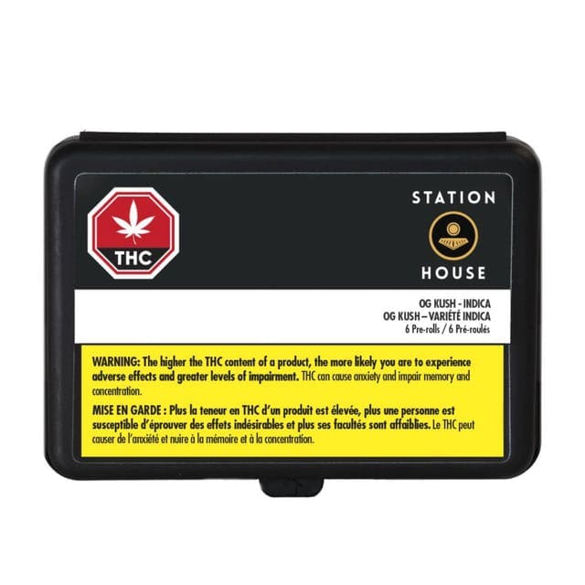 Station House - OG Kush (Chemdawg X Hindu Kush) Pre-Rolls - 6x0.5g