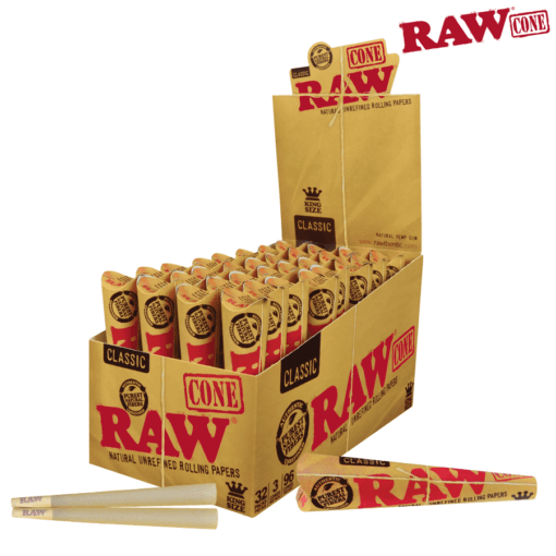 RAW CLASSIC PRE-ROLLED CONES KING SIZE - 3 Pack