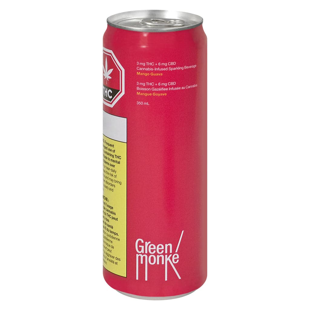 Green Monke - Mango Guava Sparkling Soda - 1x350ml
