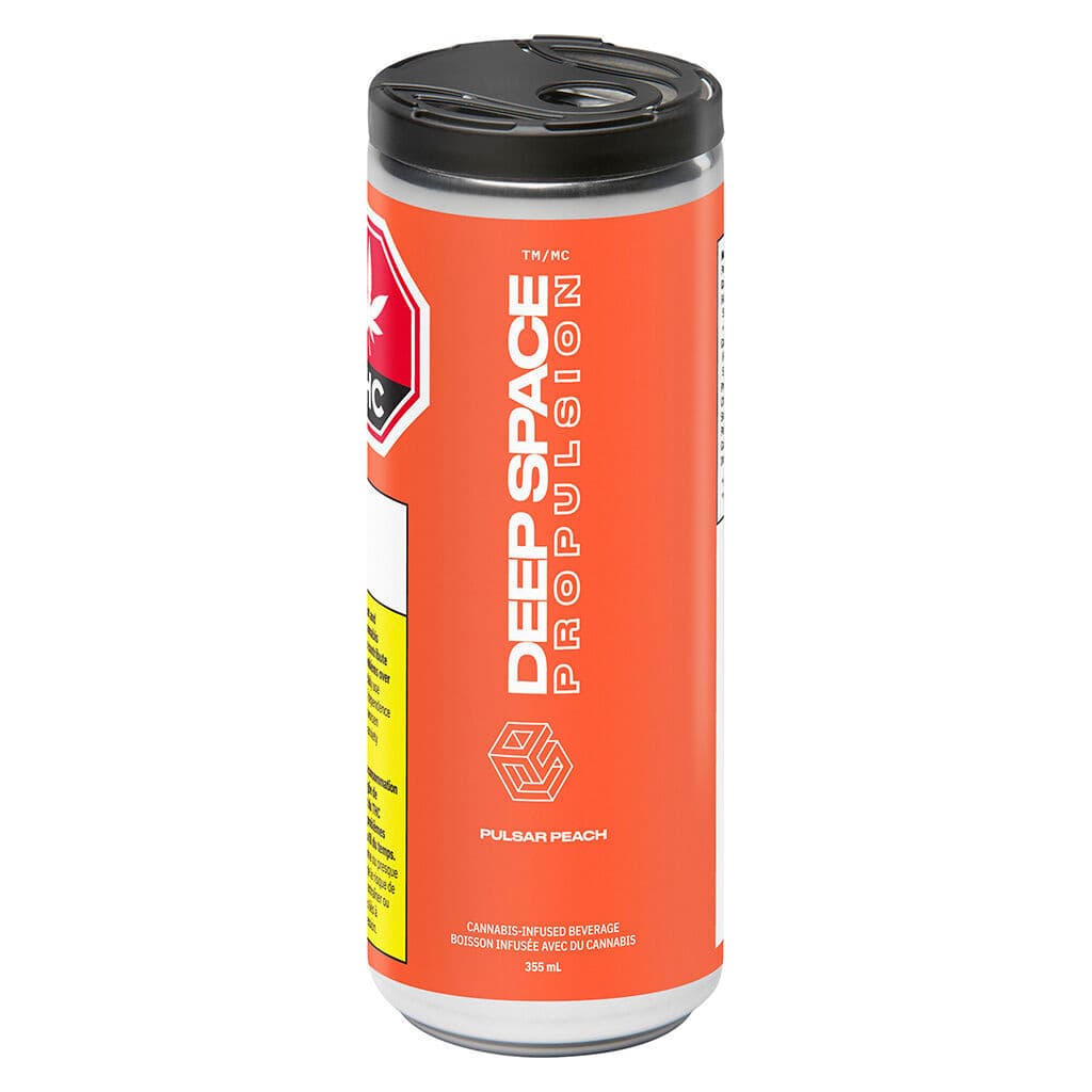 Deep Space Propulsion - Pulsar Peach THC + CBG + Caffeine - 355mL