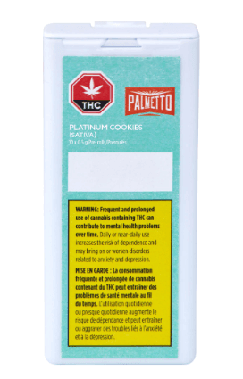 Palmetto - Platinum Cookies (OG Kush x Durban P) Pre-Rolls - 10x0.5g