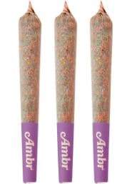 Ambr - Grape Pluto Distillate Infused Pre-Roll Pack - 3x0.5g