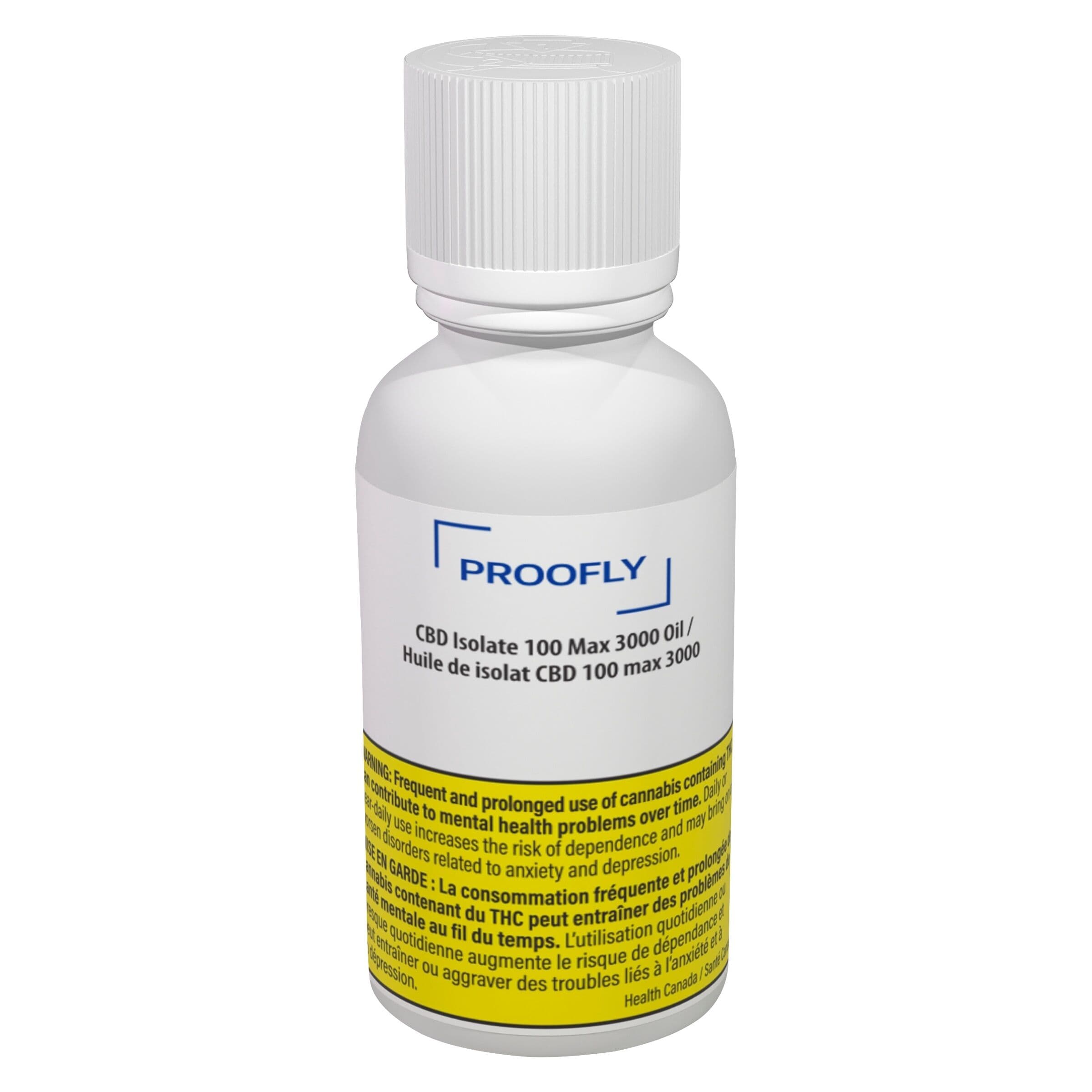 Proofly - CBD Isolate 100 Max 3000 Oil - 30mL