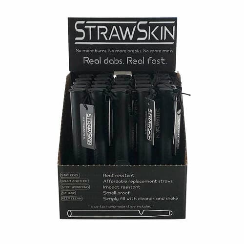Vapor Straw & Silicone Container by StrawSkin - Black