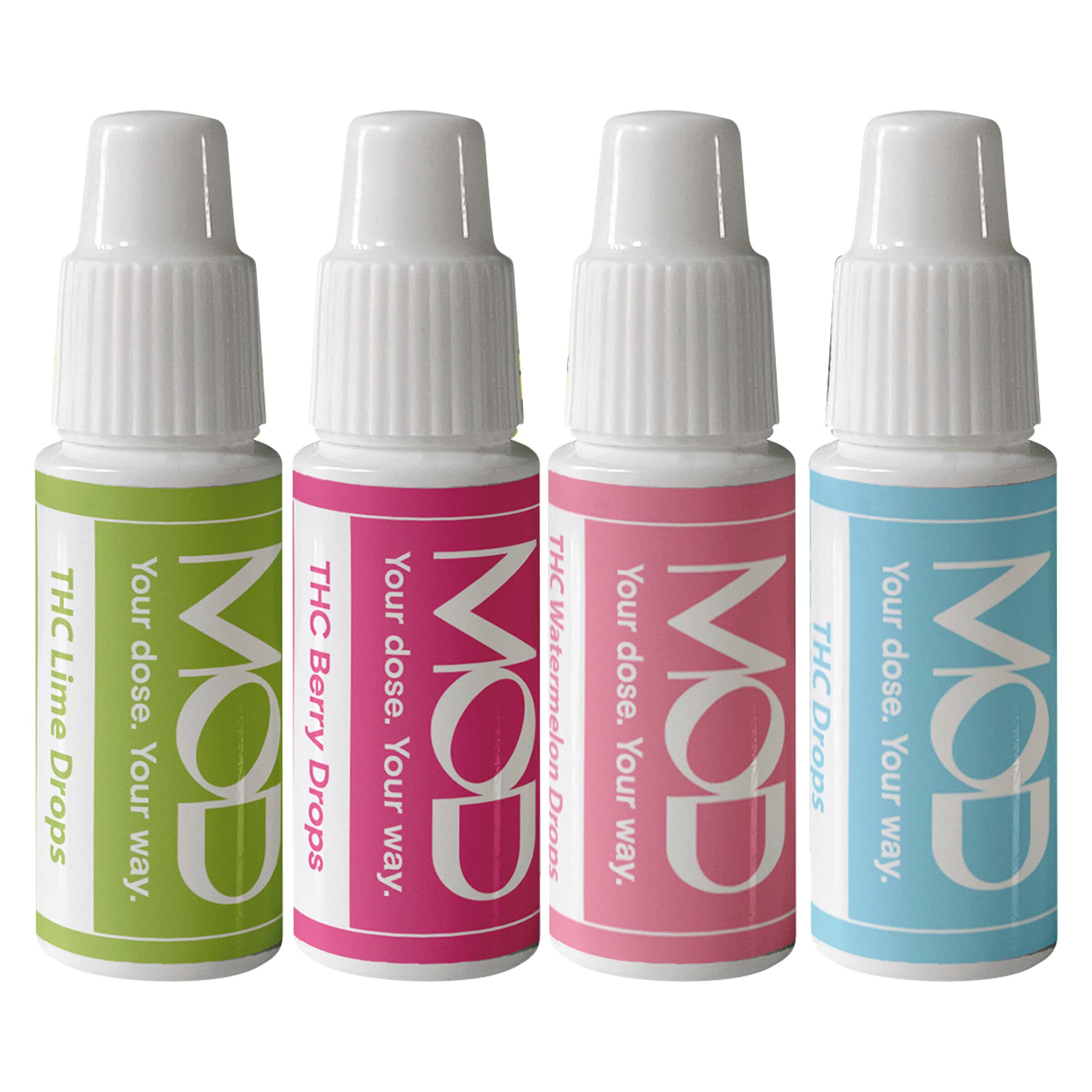 MOD - THC Drops Variety Pack (4 pack) - 12mL