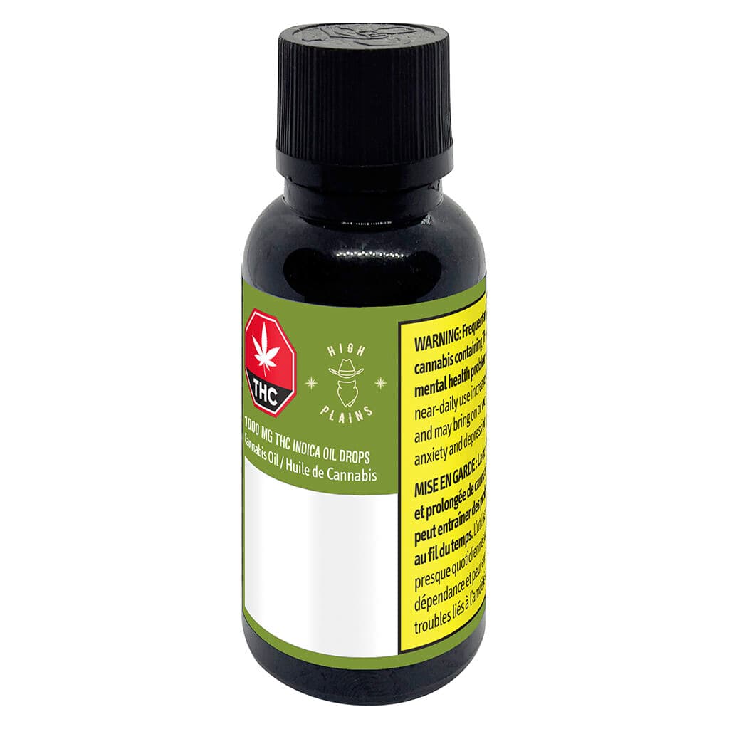 High Plains - 1000mg THC Indica Oil Drops - 35ml