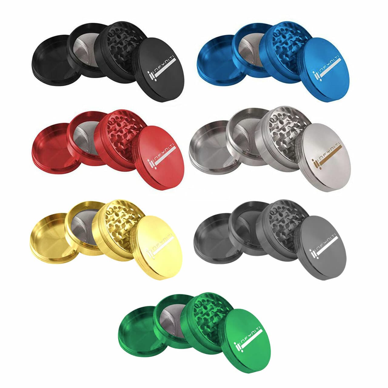 Infyniti 2.5 Grinder"""" 4-Piece Zinc Pollinator""