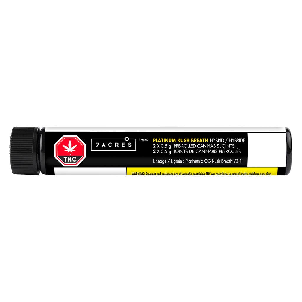 7Acres - Platinum Kush (Platinum x OG Kush Breath) Breath Pre-Roll - 2x0.5g