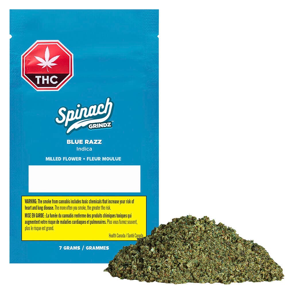 Spinach - Grindz - Blue Razz (Milled) - 7g