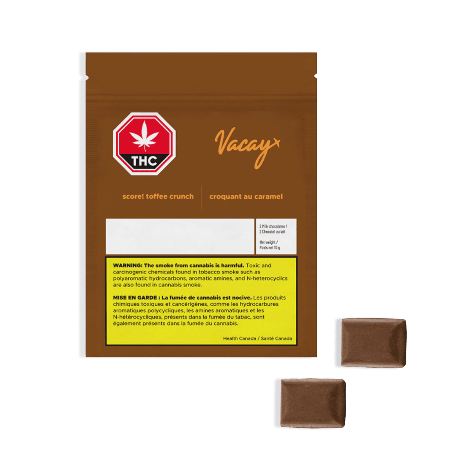 Vacay - Score! Toffee Crunch Milk Chocolate Bites - 2 pack