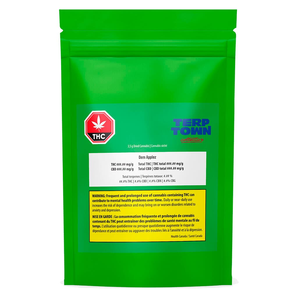 Terp Town - Dem Applez (Biker Kush x [Alien Breath x Mendo Breath x Berry Breath]) - 3.5g