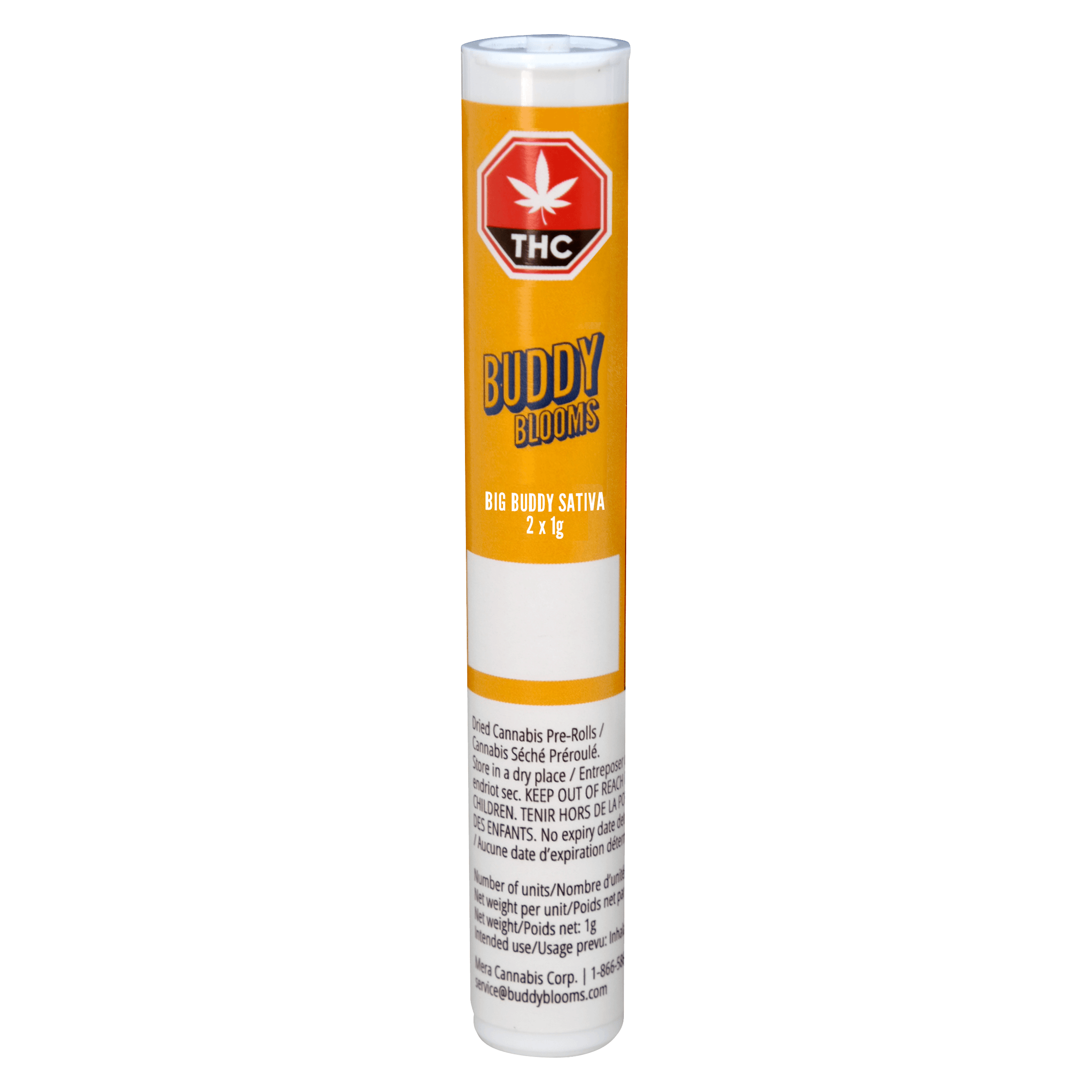 Buddy Blooms - Big Buddy Sativa Pre-Rolls - 2x1g