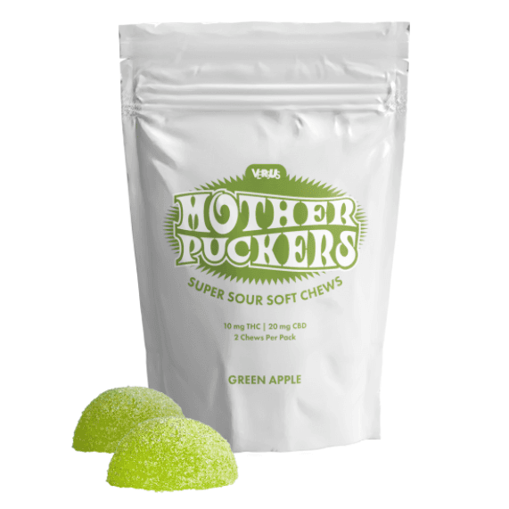 Versus - Mother Puckers Green Apple 2:1 Super Sour Soft Chews - 2 pack