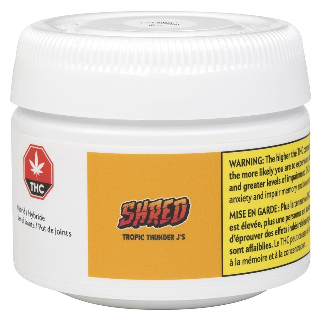 Shred - Tropic Thunder (Ultra Sour/ Grapefruit GG4/ Lemon Tree/ Super Lemon Haze) J-s Pre-Rolls - 14x0.5g