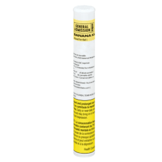 General Admission - Banana Kush Distillate Infused Pre-Roll - 1x1g