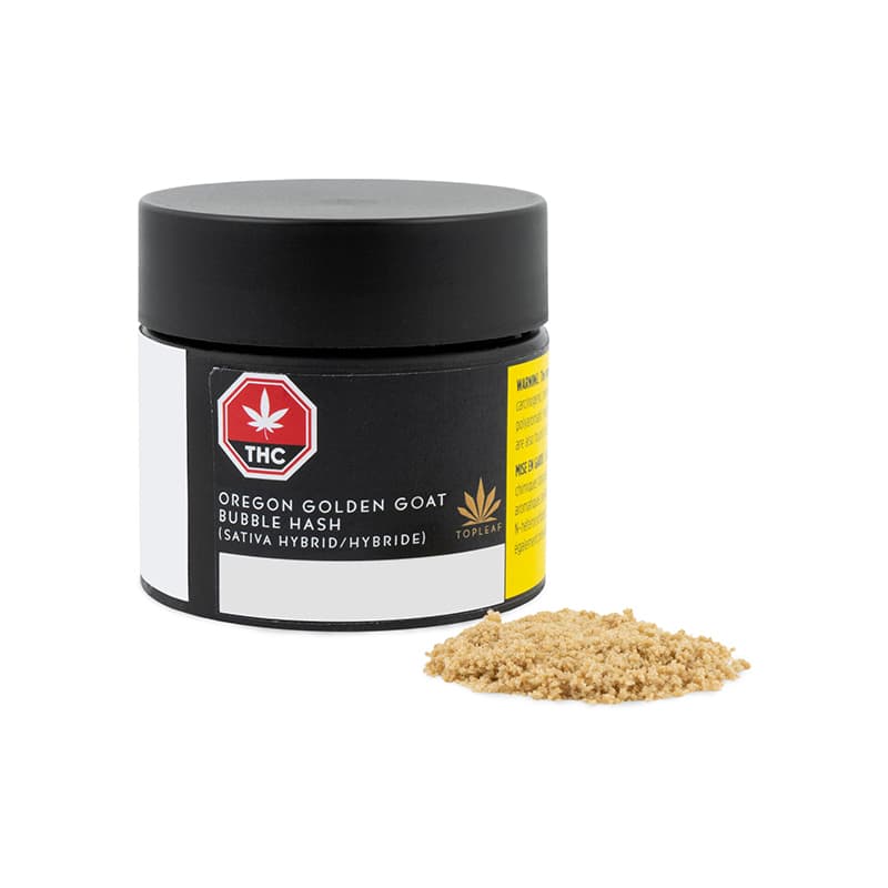 Top Leaf - Oregon Golden Goat Bubble Hash - 1g