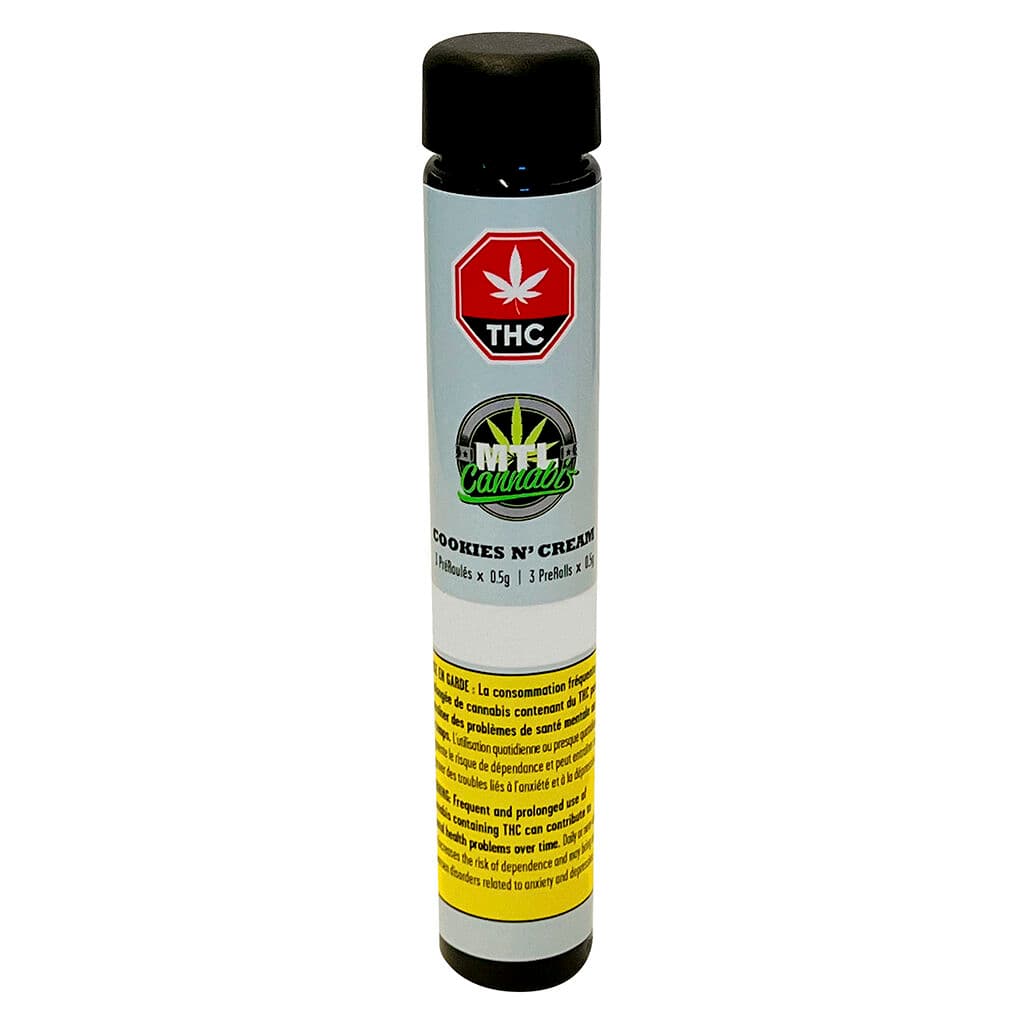 MTL - Cookies N- Cream Pre-Rolls - 3x0.5g