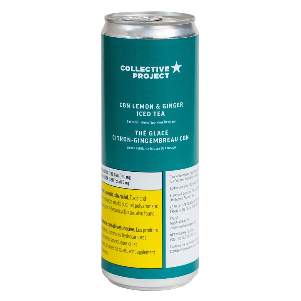 Collective Project - CBN Lemon & Ginger Iced Tea - 355mL