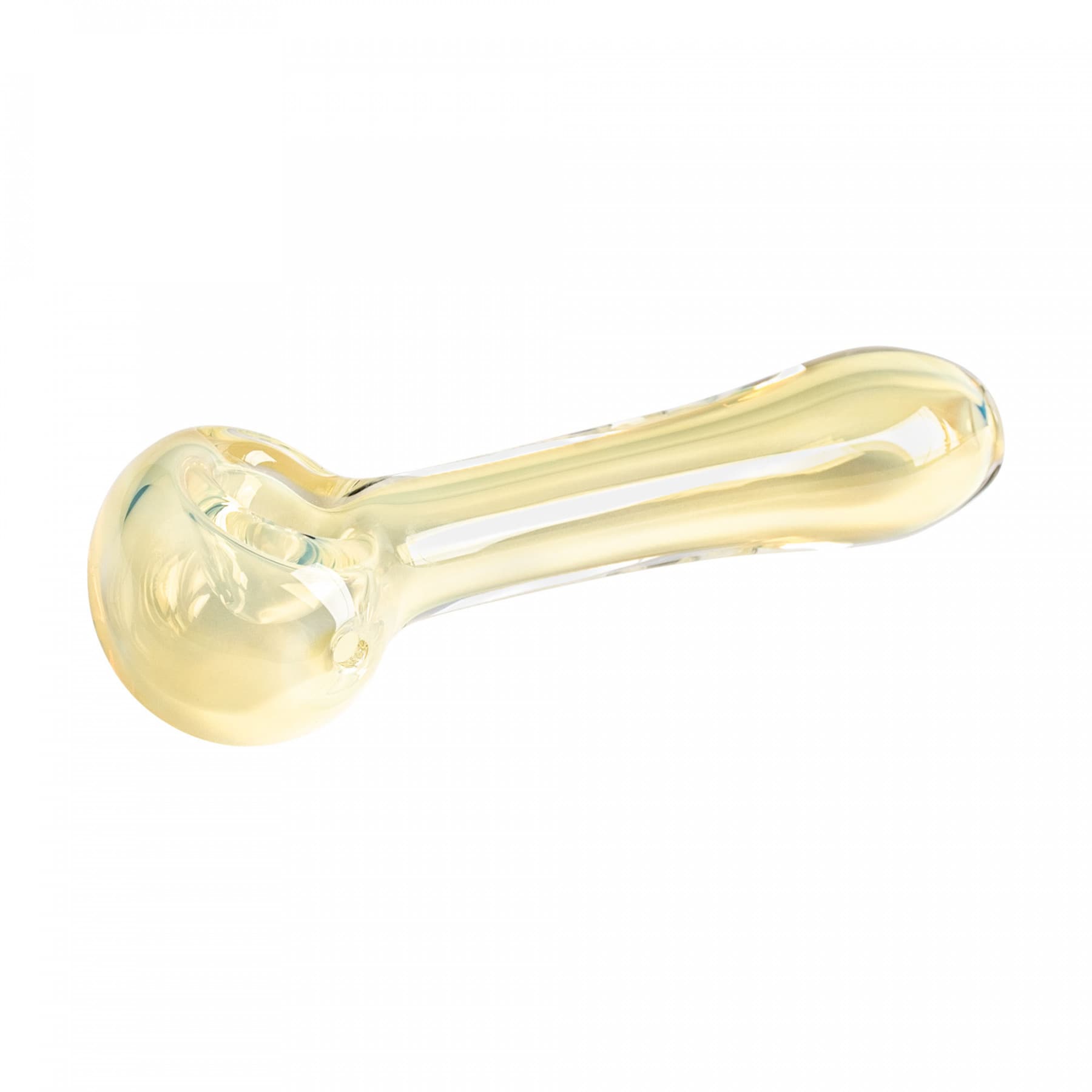 Red Eye Glass Silver Nugget 4"" Pipe