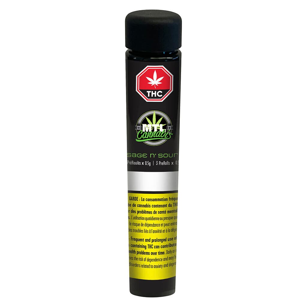 MTL - Sage N- Sour (Sour Diesel x S.A.G.E.) Pre-Rolls - 3x0.5g