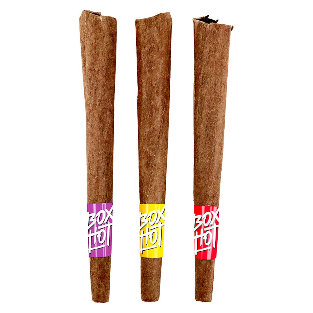 BoxHot Fatties - Trifecta of Exotic Blunt Smoking Power Infused Blunts - 3x1g