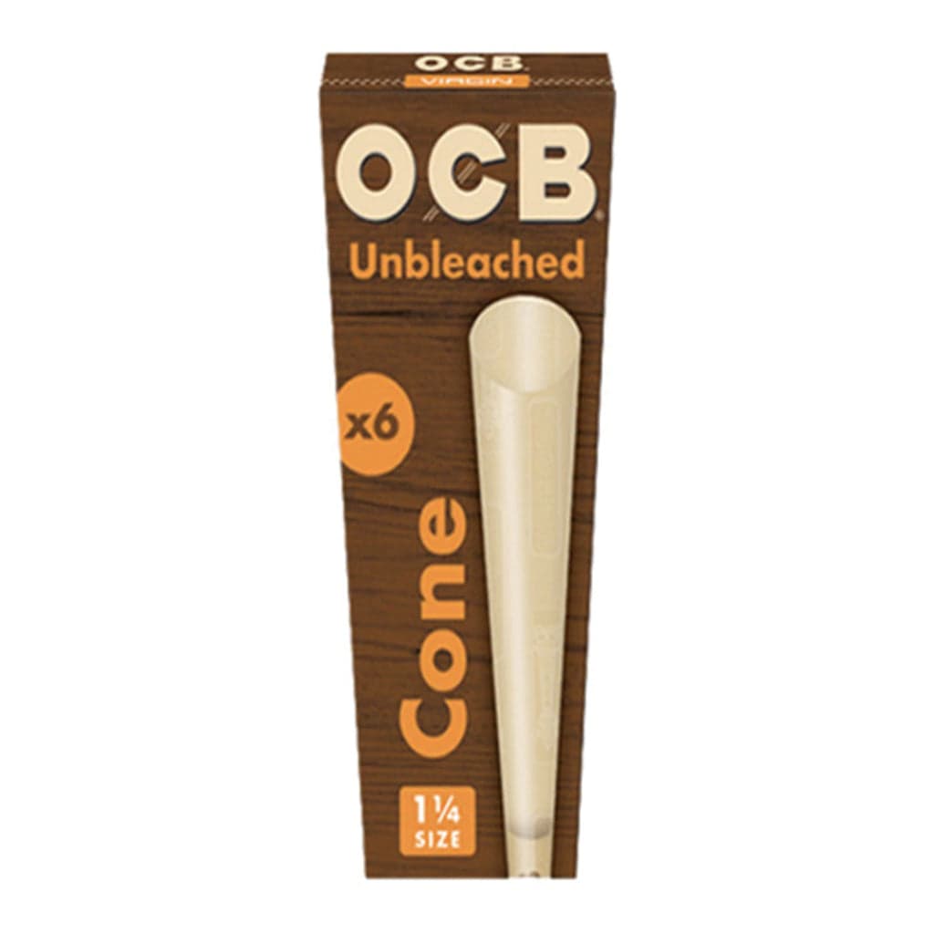 OCB - Virgin Unbleached Cones 1 1/4 6pk