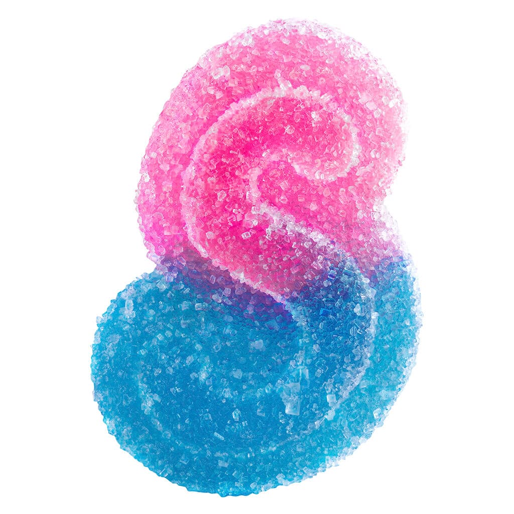 Spinach SOURZ - Fully Blasted Blue Raspberry Watermelon Gummies - 10 Pack