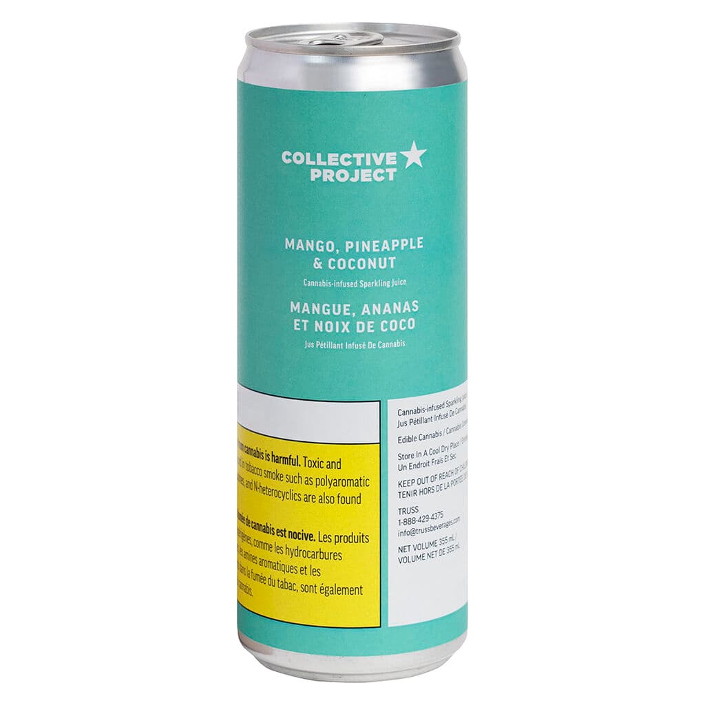 Collective Project - Mango Pineapple & Coconut Sparkling Juice - 355mL