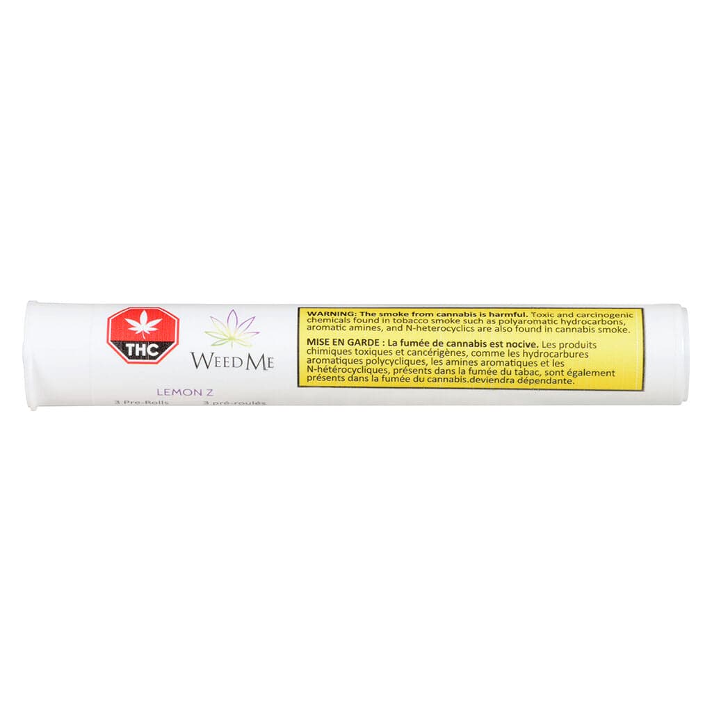 WeedMe - LemonZ (Las Vegas Lemon Skunk x Zkittlez) Pre-Roll - 3x0.5g
